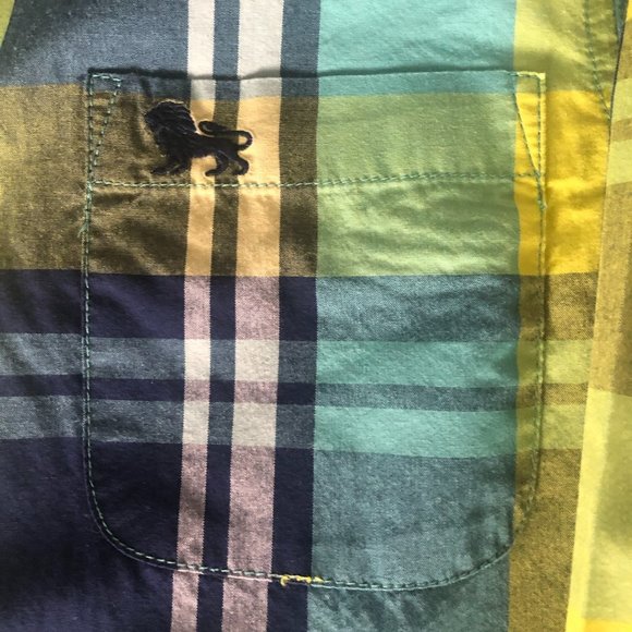 Boys Plaid Shirt Size Large - Picture 2 of 3